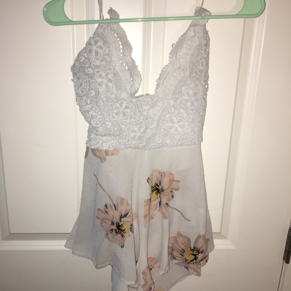 Lace romper!